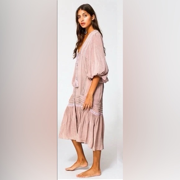 Young Fabulous & Broke Boho Festival Cottagecore Midi Dress - Picture 7 of 9